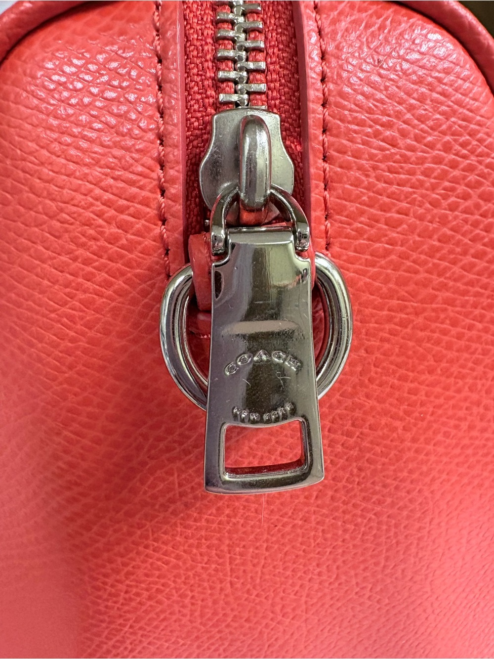 Coach Bennett coral Leather Satchel - Picture 9 of 16